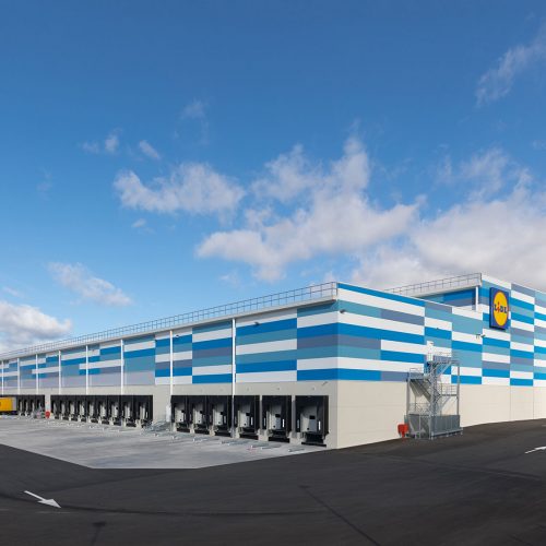 Instalaciones de Lidl en el Parque Empresarial Los LLanos 2. Iruña de Oca